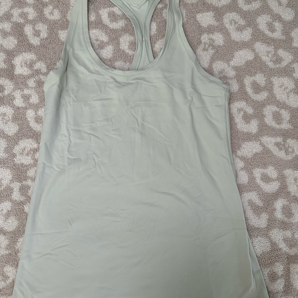 Lululemon Women's Light Green Tank Top size 8